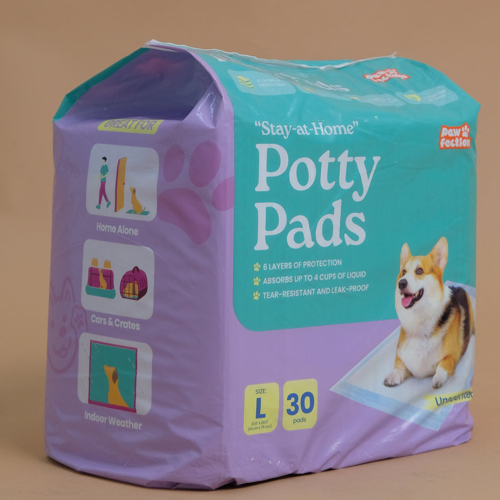Pawfection "Stay-at-Home" Potty Pads, Size L (23.6" x 29.5")