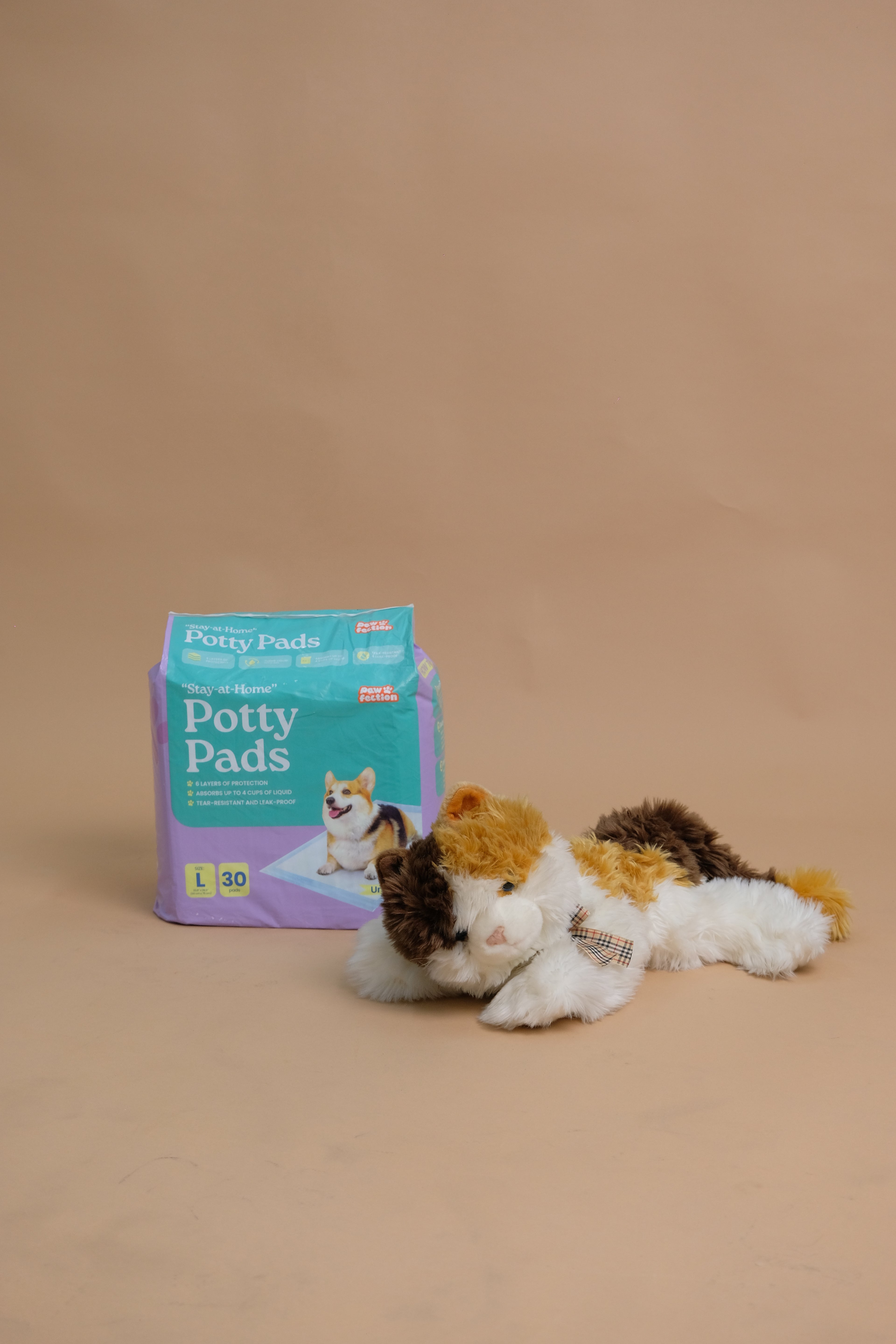 Pawfection "Stay-at-Home" Potty Pads, Size L (23.6" x 29.5")