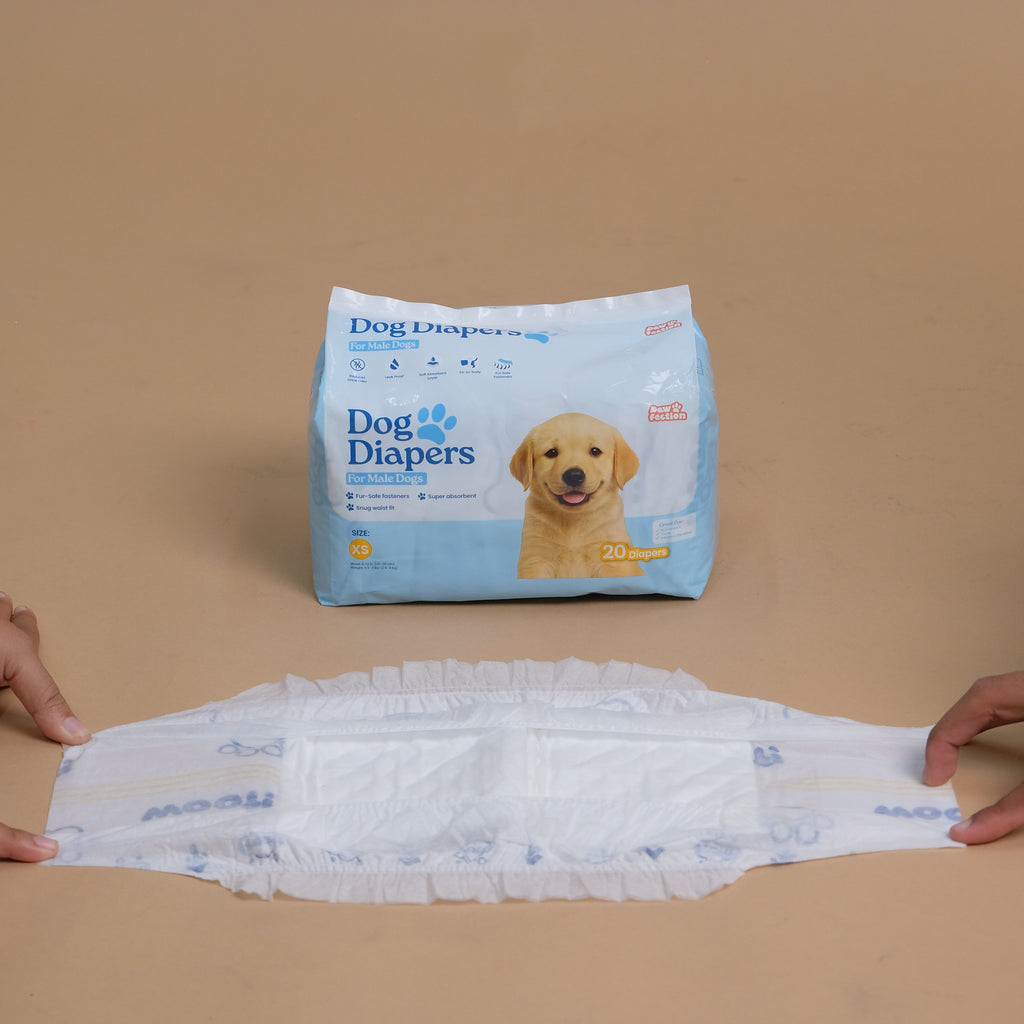 Pawfection Male Dog Diapers, Size XS, 20 ct