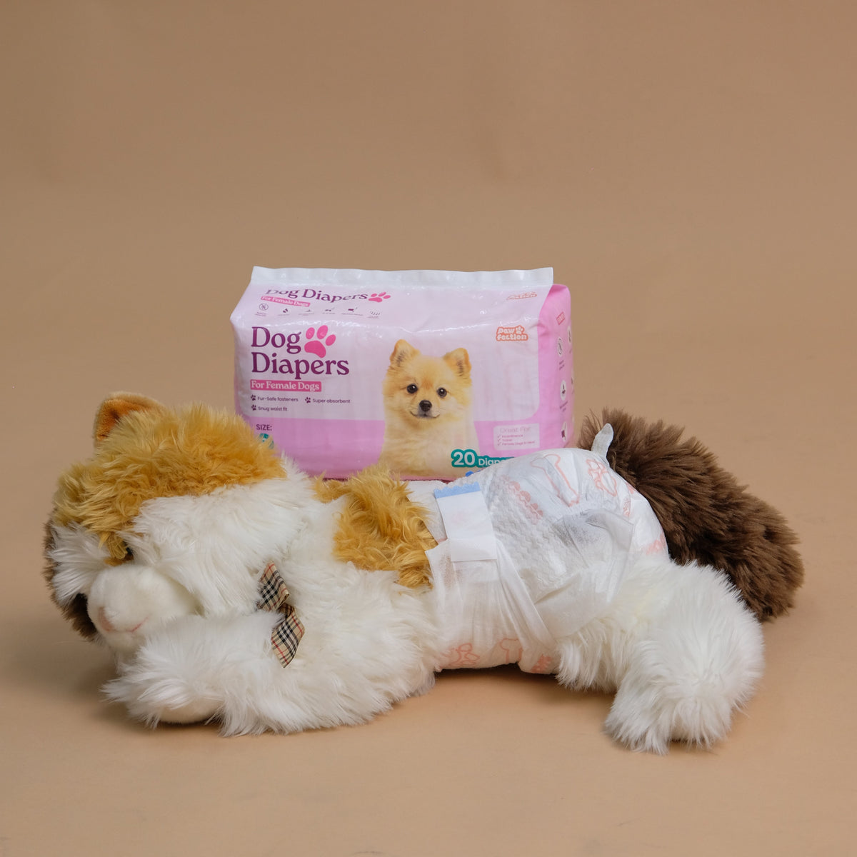 Pawfection Female Dog Diapers, Size S, 20 ct