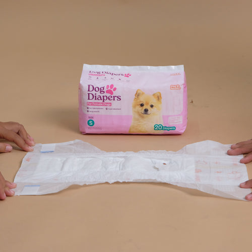 Pawfection Female Dog Diapers, Size S, 20 ct